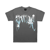 Revenge Graffiti Dove Grey Blue Tee