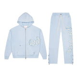 Godspeed OG Logo Sweatsuit Hoodie & Sweatpants Set Ice Blue