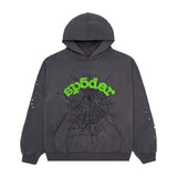 Sp5der Wait Web Hoodie 'Slate Grey'