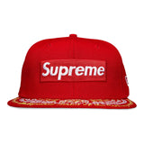 Supreme Undisputed Box Logo New Era Fitted Hat Red