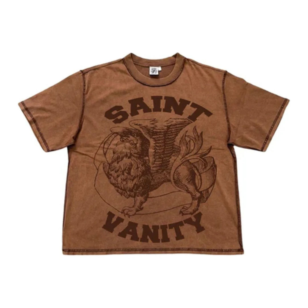 Saint Vanity Griffin Tee Brown