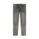 PURPLE BRAND Indigo Oil Repair Denim Jeans