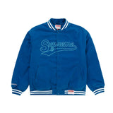 Supreme x Mitchell & Ness Doughboy Twill Varsity Jacket 'Blue'