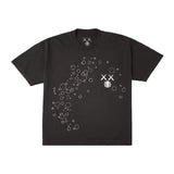 KAWS For Kid Cudi Moon Man GID Tee Vintage Black