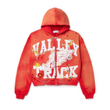 Vale Forever Red Garden Zip Up Hoodie