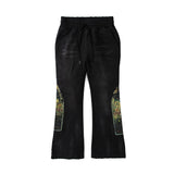 Who Decides War Faded Black Coal Sweatpants