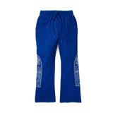 Who Decides War Rhinestone Sweatpants Blue