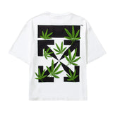 Off-White Oversized Fit Weed Arrows Tee 'White'