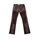 Triple Sevens Flare Denim Brown Pants