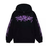 Revenge Purple Lightning Anarchy Hoodie Black