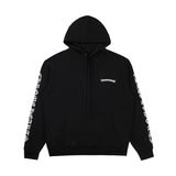 Chrome Hearts Scroll Logo Hoodie Black