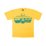 Hellstar Jesus Emblem Tee Yellow Green