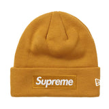 Supreme New Era Box Logo Beanie (FW21) Light Mustard