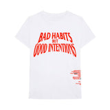 Vlone Bad Habits Good Intentions White Red