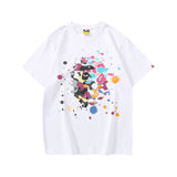 Bape Multi Camo Splatter White Tee