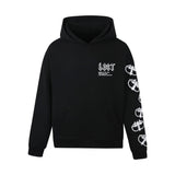 Lost Intricacy Mitt Hoodie Black White