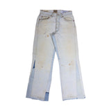 Gallery Dept LA Flare Denim Light Blue Wash Distressed Pants