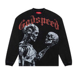 Godspeed Human vs AI Long Sleeve Grey Wash