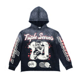 Triple Sevens All Star Hoodie Vintage Black