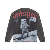 Godspeed 1969 Apollo 11 Long Sleeve Tee Grey Wash