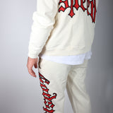 Godspeed Cream Red Sweatsuit Hoodie & Sweatpants Set