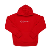 Supreme Classic Script Hooded Sweatshirt Red