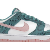 Nike Dunk Low Snakeskin Washed Teal Bleached Coral