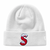 Supreme New Era S Logo Beanie (FW20) White