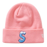 Supreme New Era S Logo Beanie (FW20) Pink