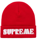 Supreme Stencil Beanie Red