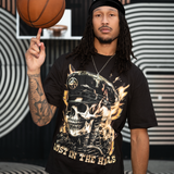 Lost Hills Flames Tee Black