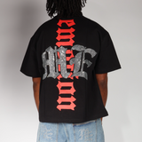 Mixed Emotions Octopus Rhinestone Black Tee