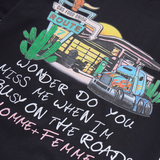 Homme Femme Truck Stop Tee Black