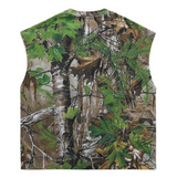 Homme Femme Deer Country Real Tree Sleeveless Tee