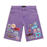 Homme Femme Road Trip Shorts Purple