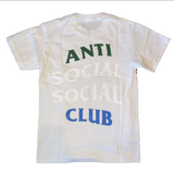 Anti Social Social Club White Tee Green Blue