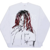 Revenge Trippie Redd Lightning LS White Tee