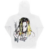 Revenge Durk Painting Hoodie White
