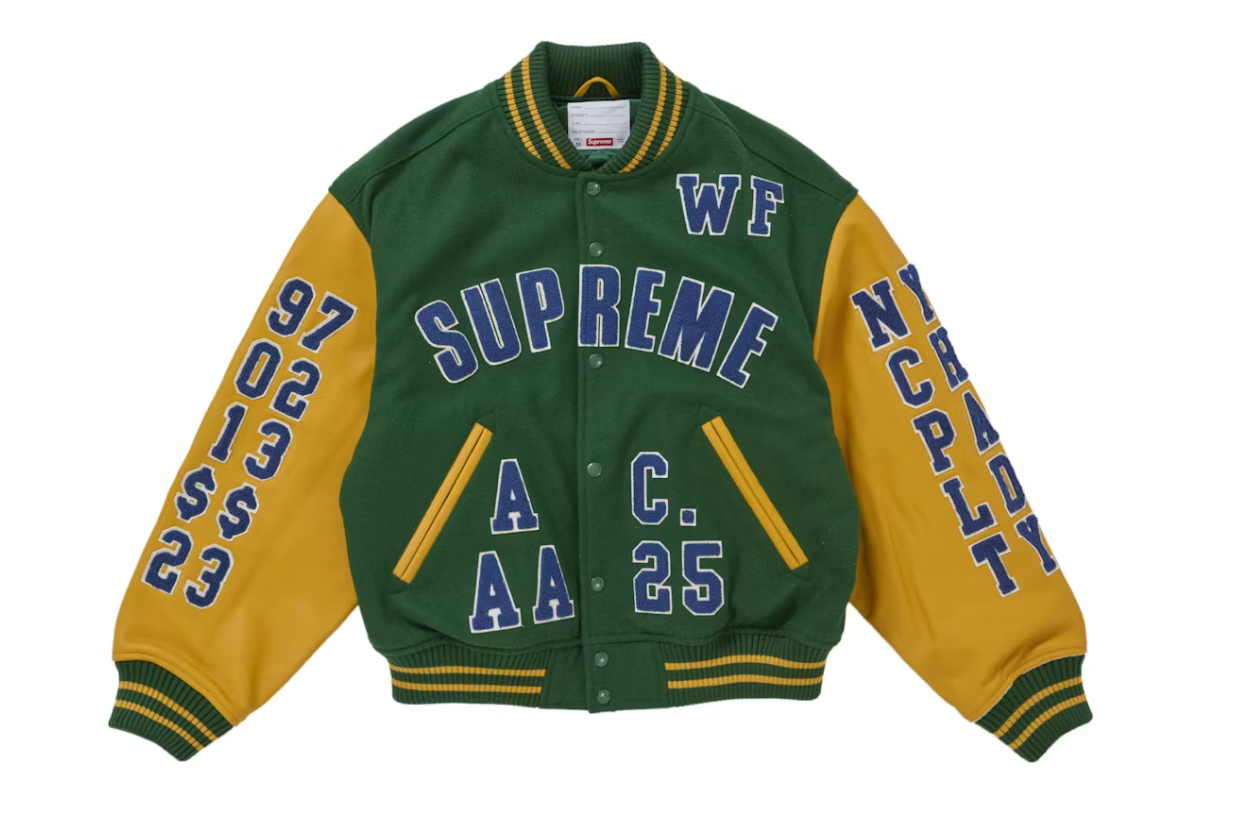 Supreme Praises Varsity Jacket Green
