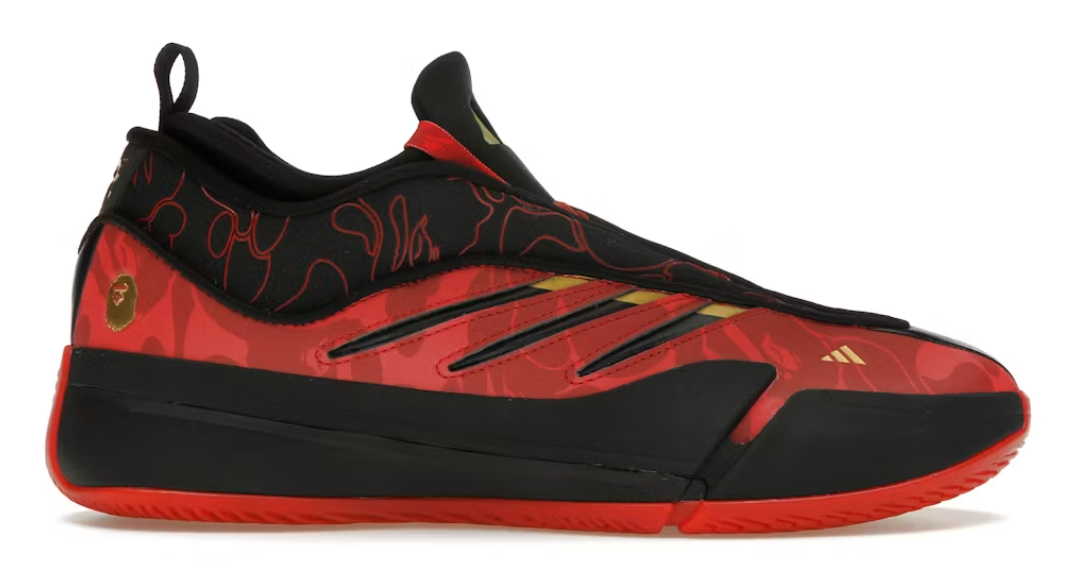 adidas Dame 9 Bape Black Red