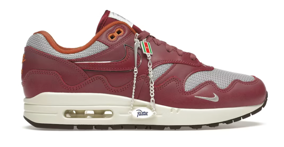 Nike Air Max 1 Patta Waves Rush Maroon (with Bracelet)