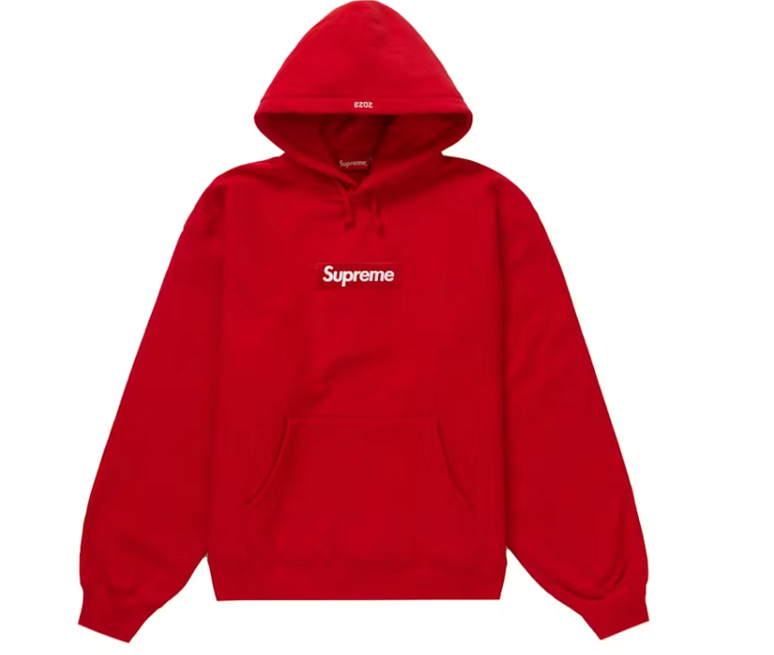 Supreme Box Logo Hooded Sweatshirt (FW23) Red