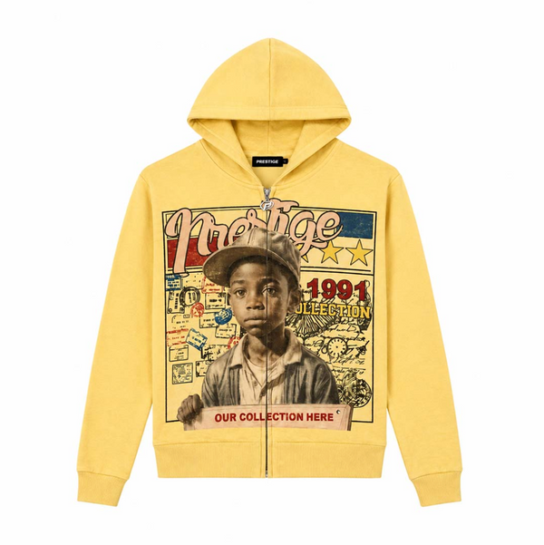 Prestige Young General Zip Up Hoodie Yellow