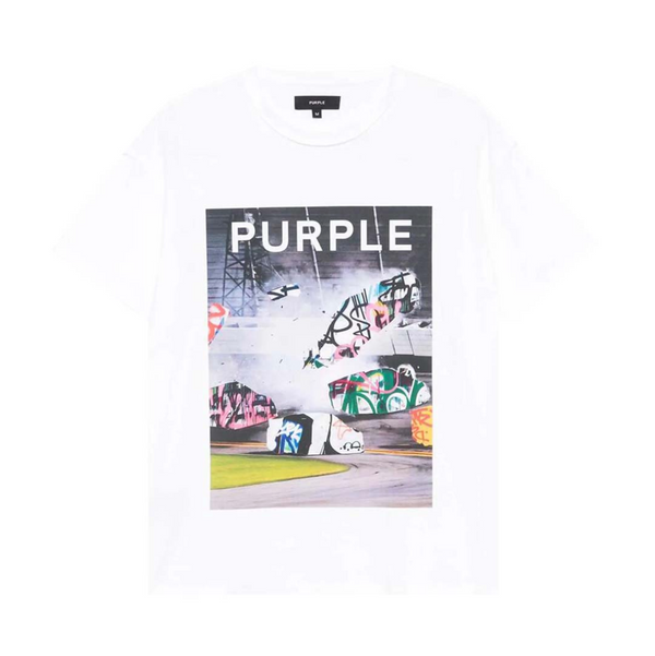 Purple Brand Cars Inside Out Brilliant White Tee