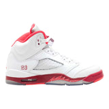 Air Jordan 5 Retro White Scarlet Fire (GS)