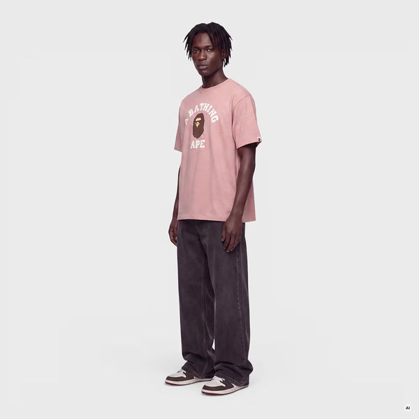Bape College Tee Pink