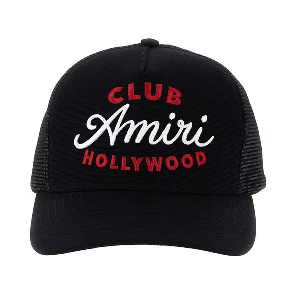 Amiri Club Trucker Hat Black by Amiri - NWAHYPE No.1 for streetwear Hats in USA