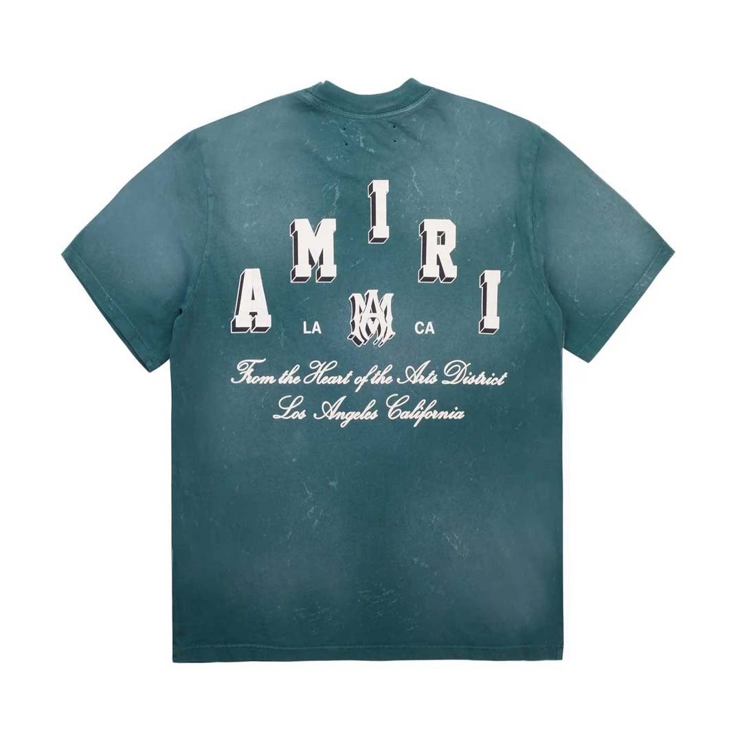 Amiri Collegiate Tee Green by Amiri - NWAHype 1 for streetwear T-Shirts in USA