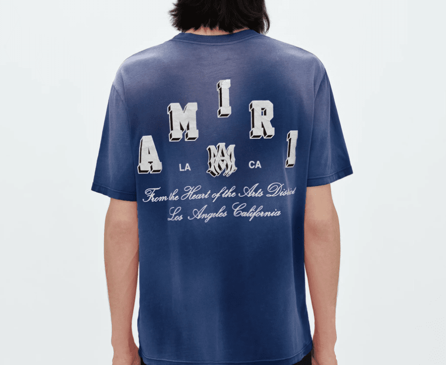 Amiri Collegiate Tee Navy Blue by Amiri - NWAHype 1 for streetwear T-Shirts in USA