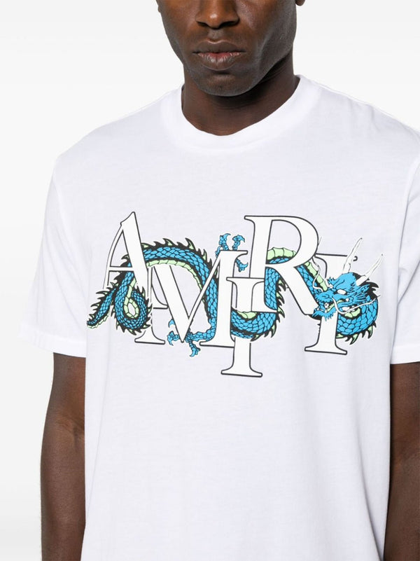 Amiri Lunar New Year Dragon Tee White by Amiri - NWAHype 1 for streetwear T-Shirts in USA